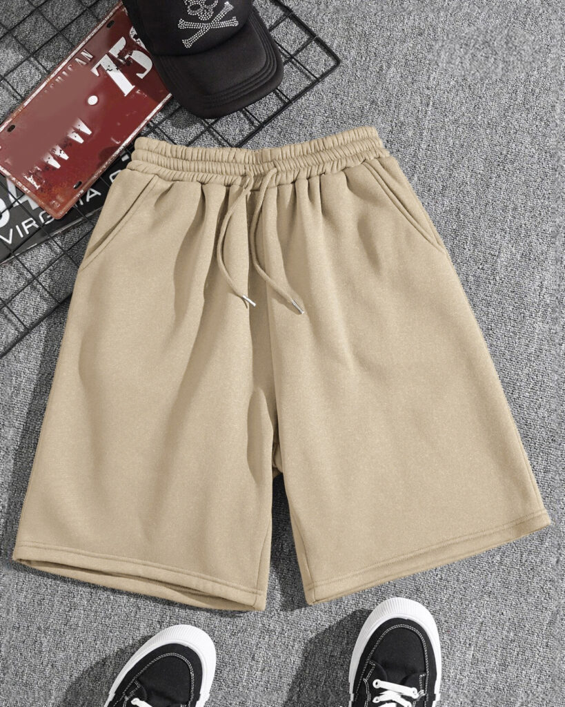 Beige Unisex Short