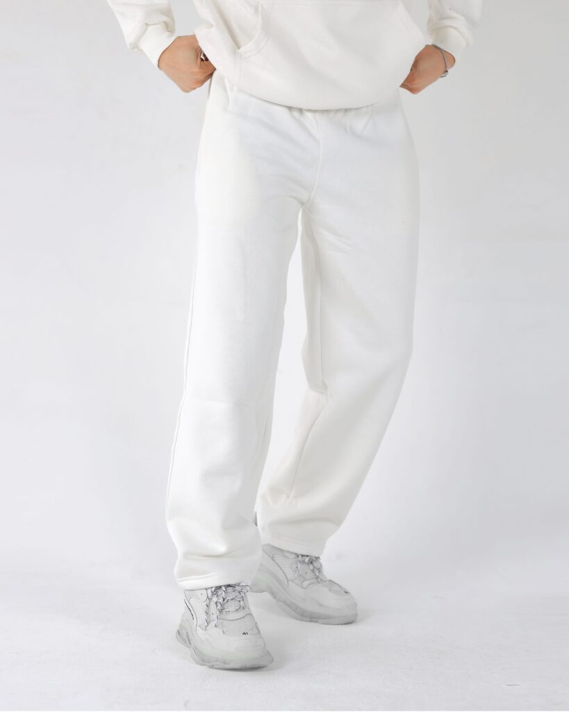 White Straight Sweatpants