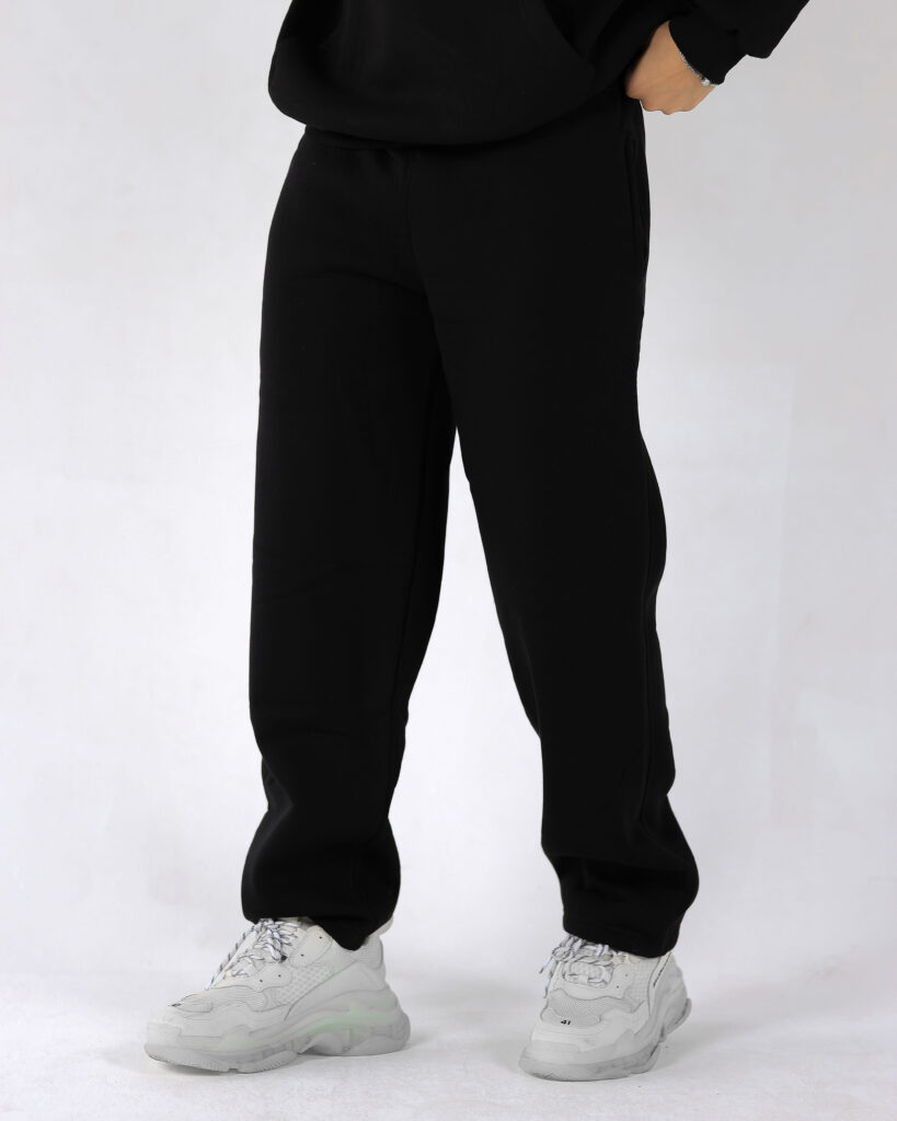 Black Straight Sweatpants