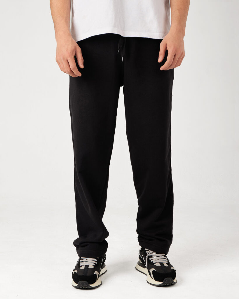 Black Straight Sweatpants