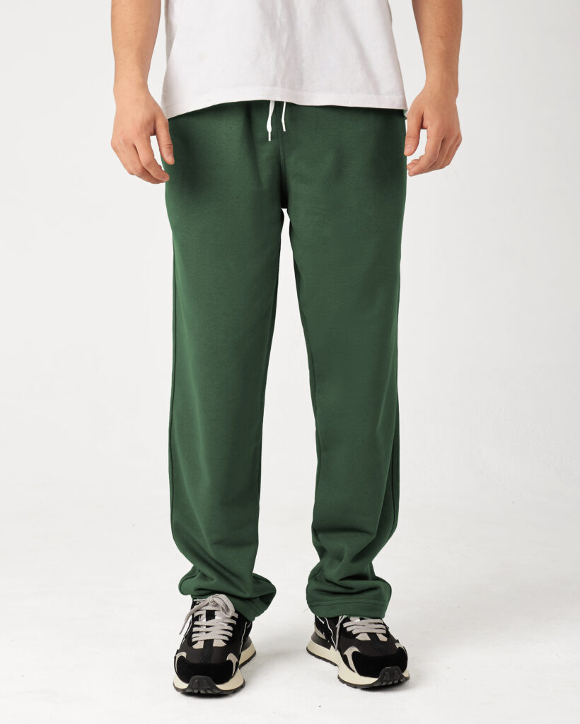 Green Straight Sweatpants