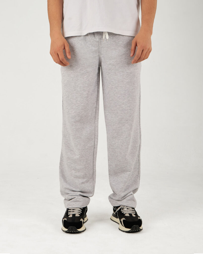 Gray Straight Sweatpants