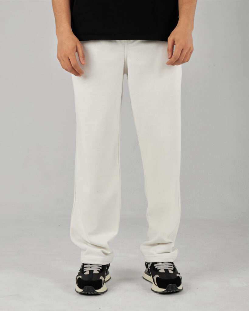 White Straight Sweatpants