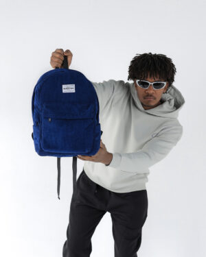 Blue Corduroy Backpacks