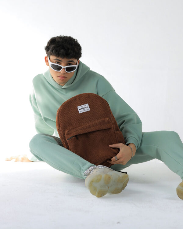 Brown Corduroy Backpack