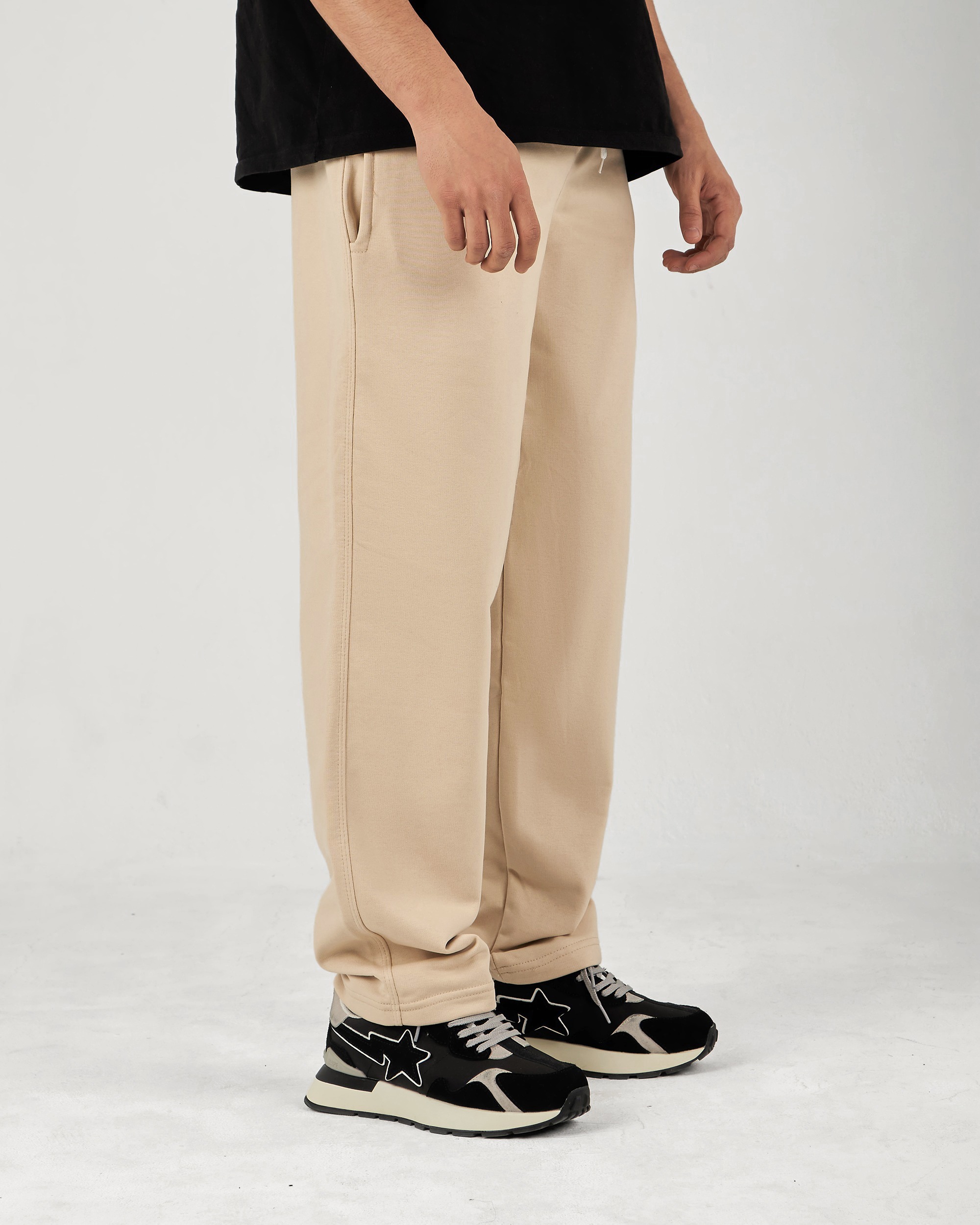 Introducing our Beige Straight Fit Sweatpants, designed for comfort and easy movement. Made from Summer Melton 100% Cotton Fabric for a soft feel against the skin. Perfect for everyday wear, Add them to your wardrobe today and experience the ultimate blend of comfort and style.