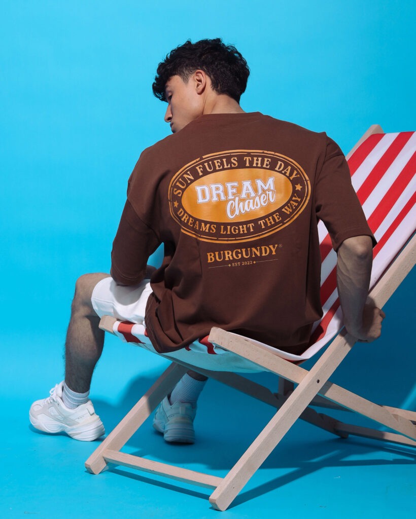 Brown Dream Chaser Oversized T-Shirt