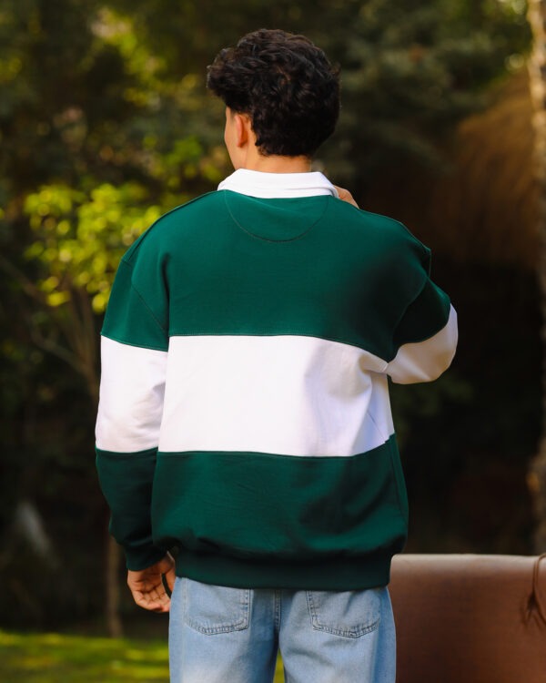 Green Humble Hustler Half-Zip Sweatshirt