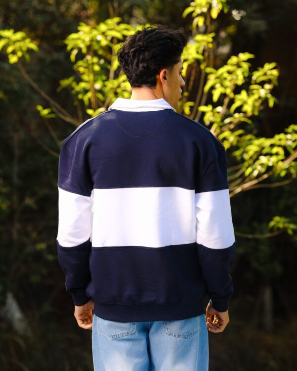 Navy Blue Humble Hustler Half-Zip Sweatshirt