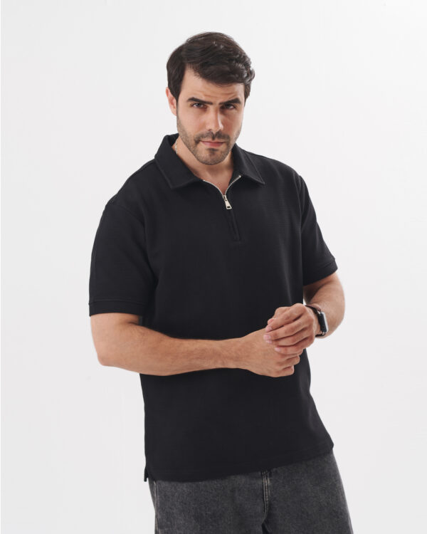 Black Quarter Zip Shirt
