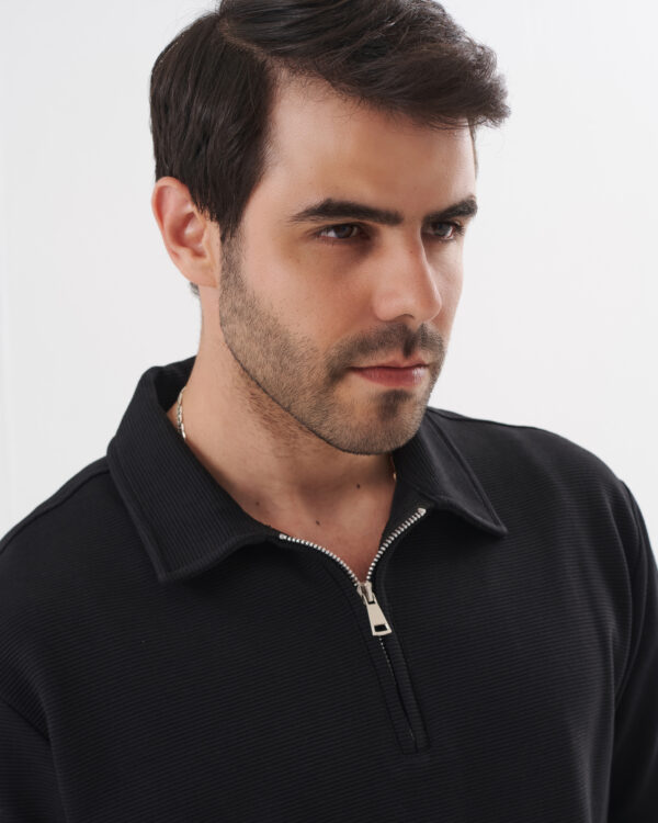Black Quarter Zip Shirt