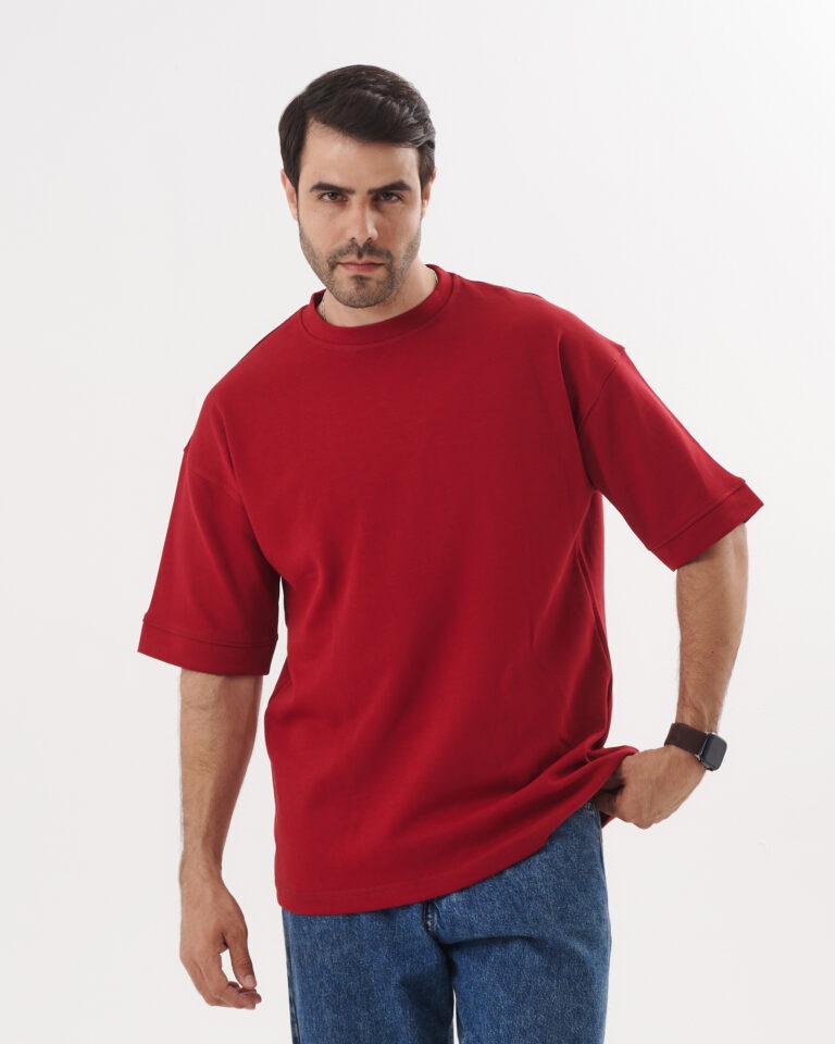 Burgundy Premium Oversized T-shirt
