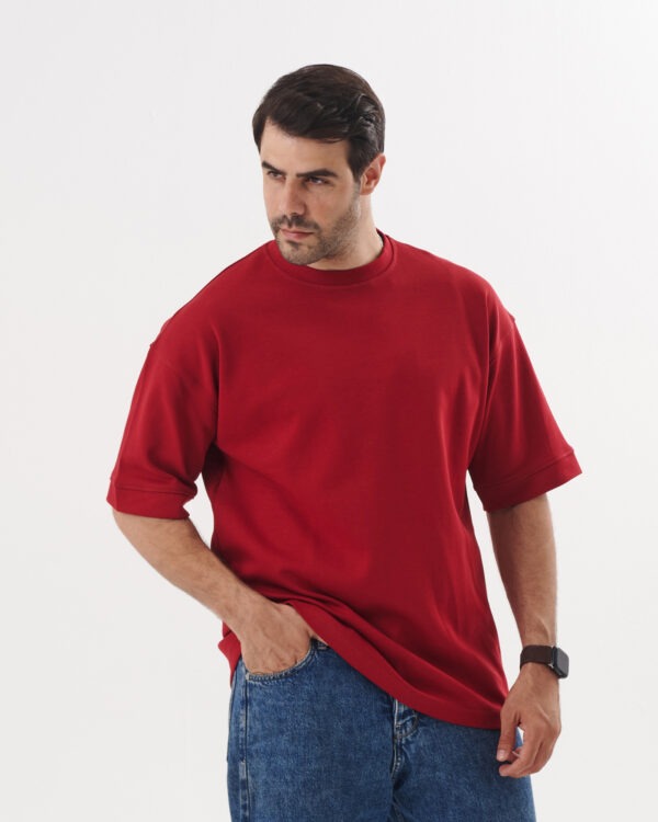 Burgundy Premium Oversized T-shirt