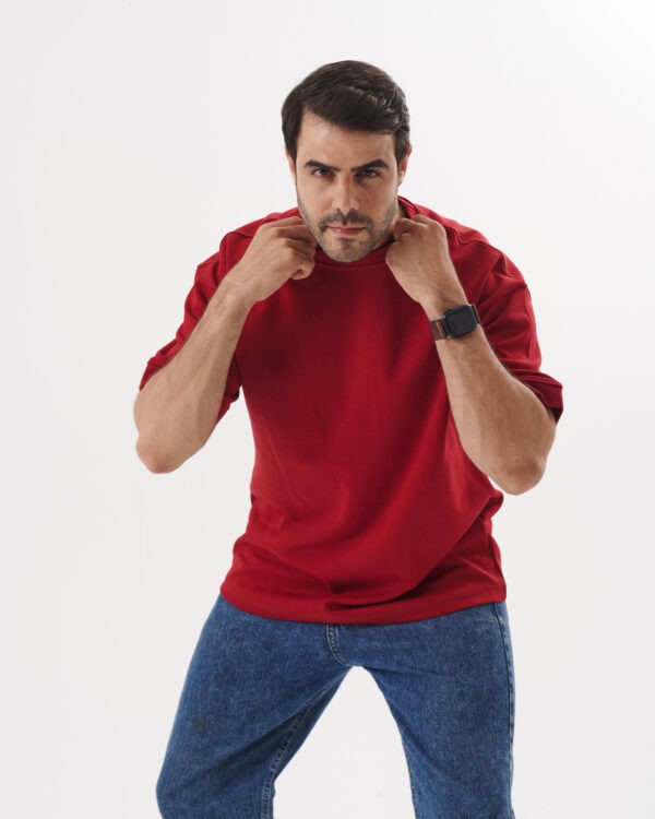 Burgundy Premium Oversized T-shirt